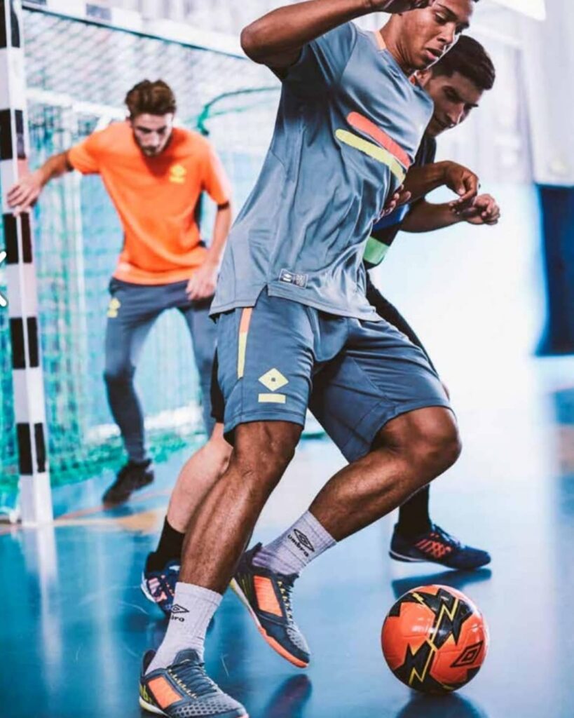 Umbro Futsal Kit Design Campaign Indoor footballers wearing Umbro futsal clothing designed by J Mitche