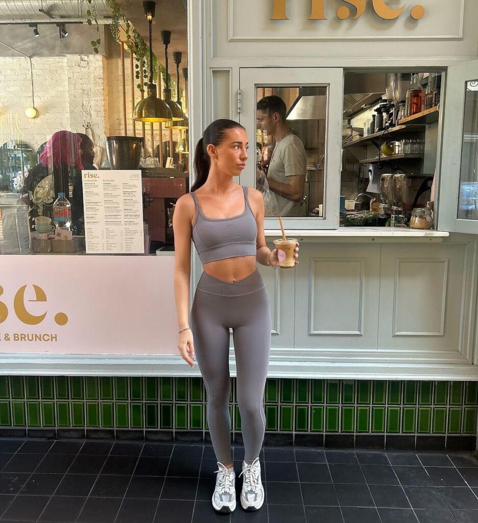 moda-active-grey-strap-wrap-leggings Grey double-strap crop top and wrap leggings by Moda Active